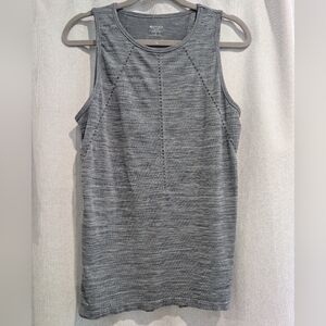 Athleta Foothill Heather Tank Top Gray Size L Sleeveless Active Yoga